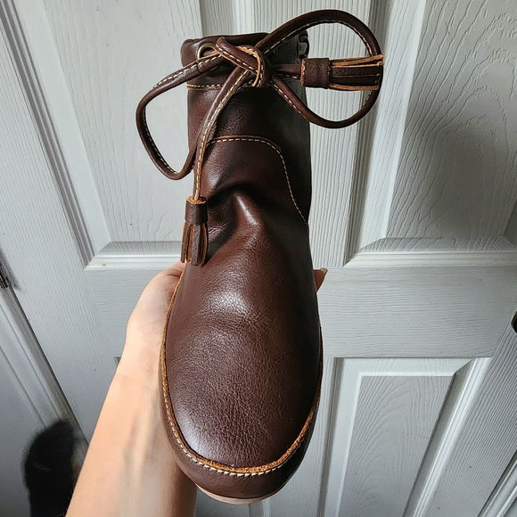 Hydra Ladies Brown Short Boots, Size 8.5 Moccasins, waterproof, leather style - Picture 10 of 10